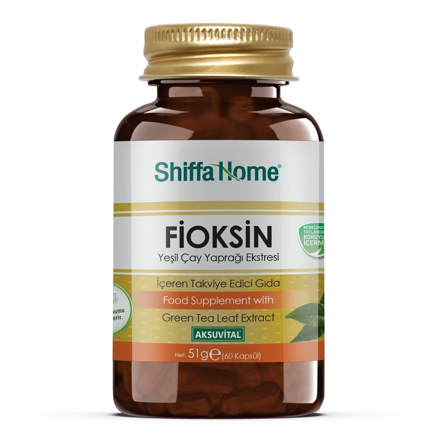 Shiffa Home Fioksin Yeşil Çay Yaprağı Ekstresi 51 Gr 60 Kapsül