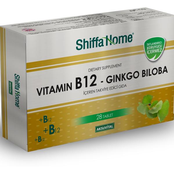 Shiffa Home Vitamin B12 Ginko Biloba 150 Mg 28 Tablet