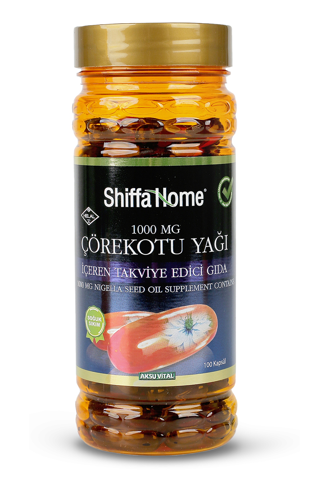 Shiffa Home Çörekotu Yağı 1000 Mg 100 Softjel Kapsül
