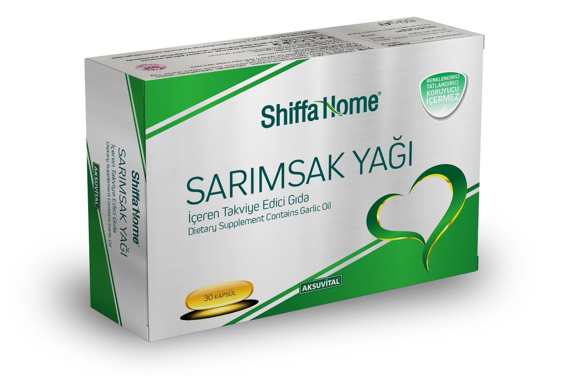 Shiffa Home Sarımsak Yağı 1000 Mg 30 Softjel Kapsül