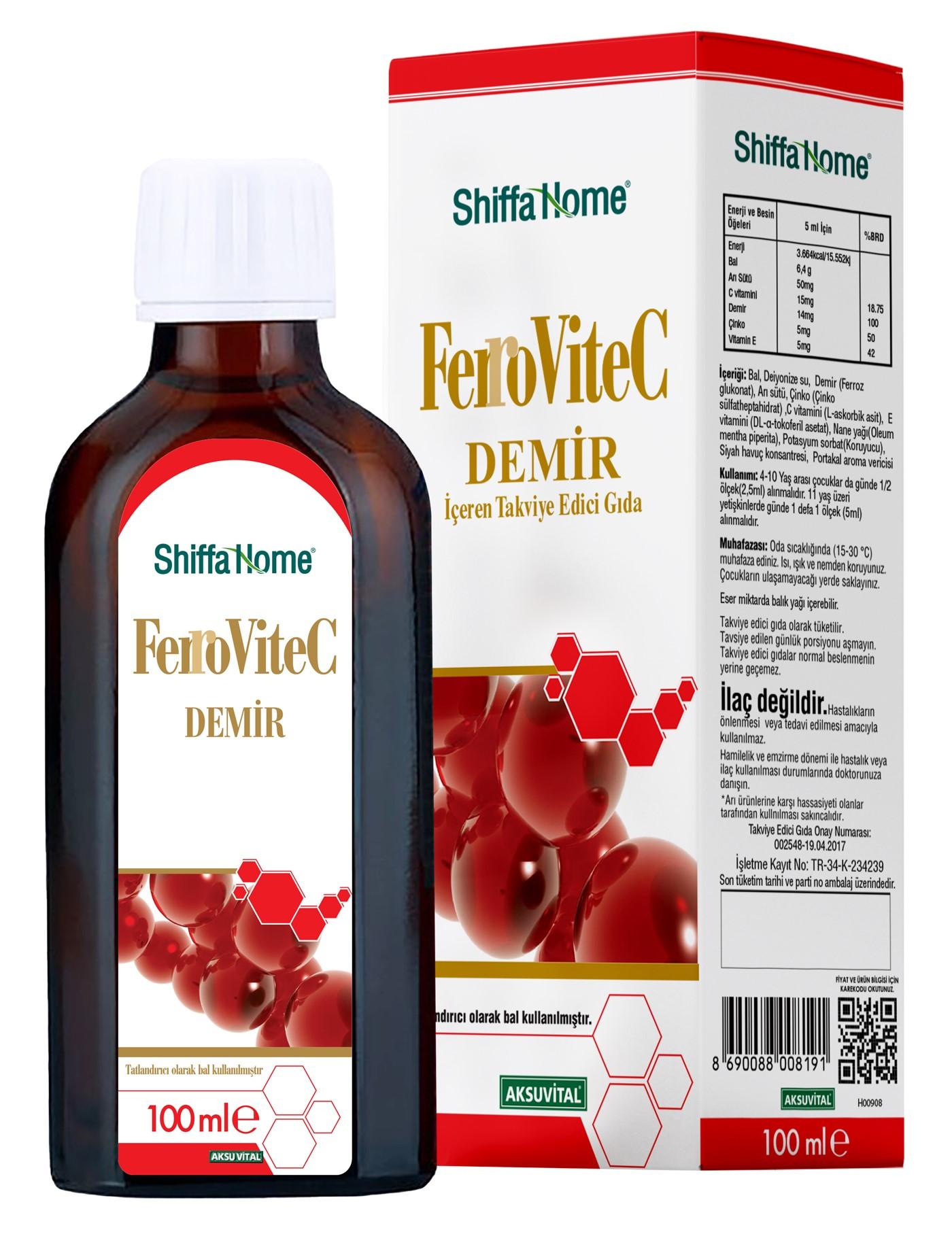 Shiffa Home Ferrovitec Demir Şurup 100 ML