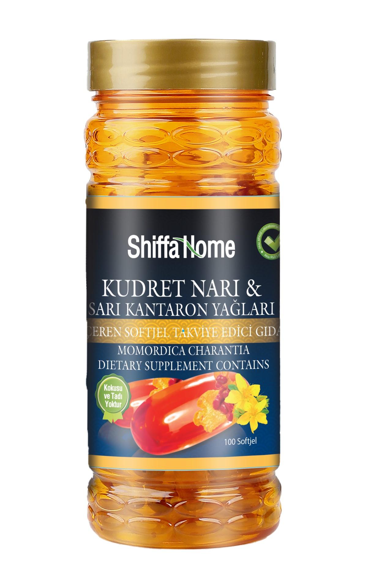 Shiffa Home Sarı Kantaronlu Kudret Narı 134 Gr 100 Softjel Kapsül