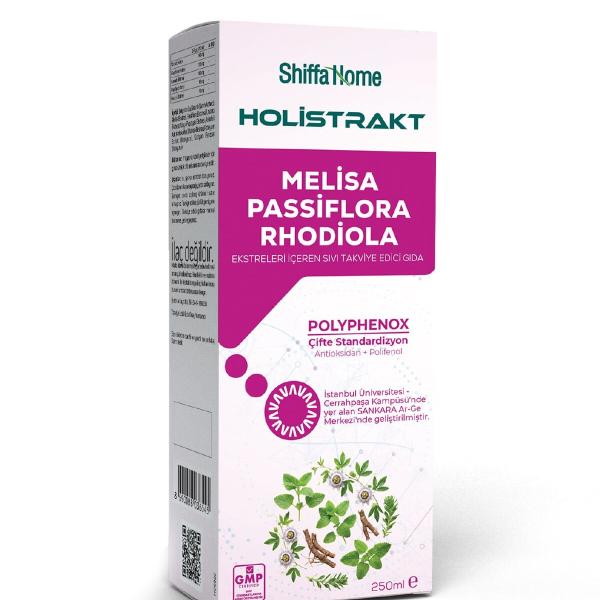 Shiffa Home Holistrakt Melisa Passiflora Rhodiola Ekstreleri İçeren Sıvı Takviye Edici Gıda 250 ML