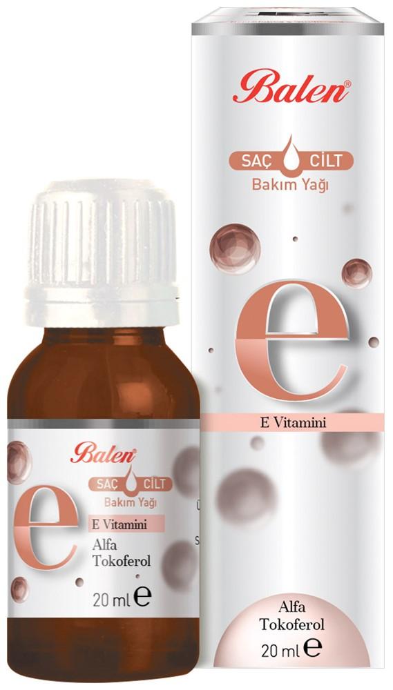 Balen E Vitamini Saç ve Cilt Bakım Yağı 20 ML