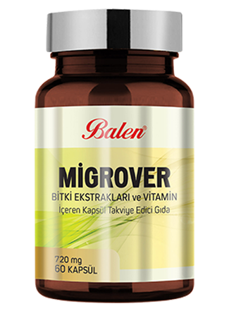 Balen Migrover Bitki Ekstrakları ve Vitamin İçeren 720 Mg 60 Kapsül
