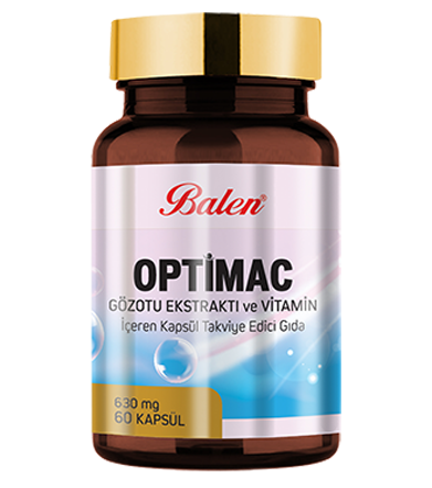 Balen Optimac Gözotu Ekstraktı ve Vitamin İçeren 630 Mg 60 Kapsül