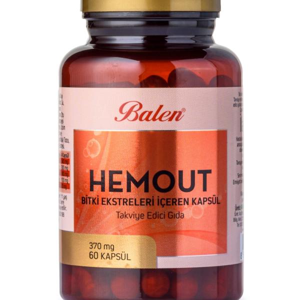 Balen Hemout Bitki Ekstreleri İçeren 370 Mg 60 Kapsül