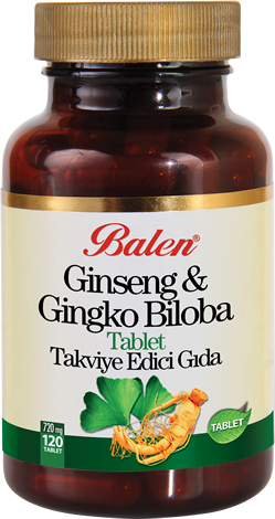 Balen Ginseng Ginkgo Biloba 720 Mg 120 Tablet