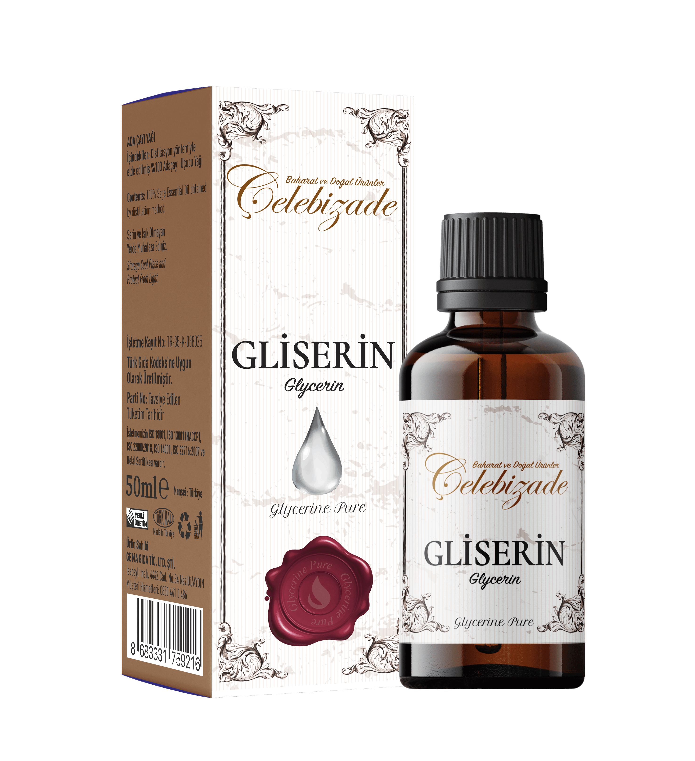 Çelebizade Gliserin Yağı 50 ML